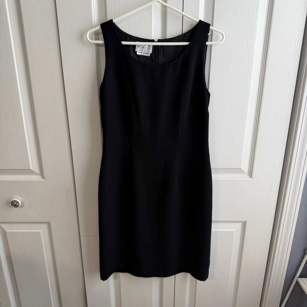 David Warren black midi dress size small‎ petite